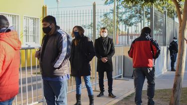 Como uno más, Gramajo hizo la fila y se vacunó contra el coronavirus