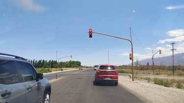 En la Ruta 40 Sur, habilitaron más semáforos en cruces peligrosos