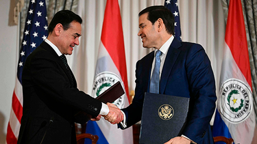 El canciller de Paraguay, Rubén Ramírez, y el secretario de Estado de EE.UU, Marco Rubio &nbsp; &nbsp;