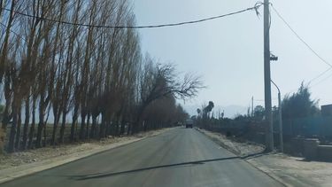 Una calle clave de ingreso a Pocito ya luce pavimento por primera vez