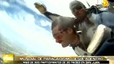 Telesol en el aire: El salto del notero y el camarógrafo