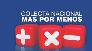 Este domingo, ayudá y sumate a la colecta Más x Menos