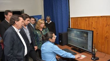 Siete cámaras domo en puntos estratégicos brindan más seguridad en Albardón