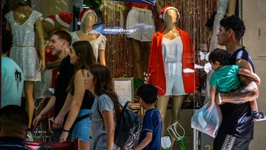 El centro sanjuanino estallado por las compras navideñas de último momento