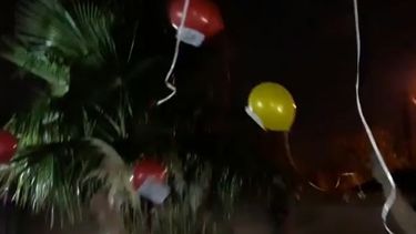 Una familia de Pocito reemplazó la pirotecnia por una suelta de globos