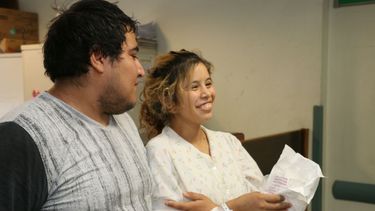 Video: la emoción de los padres del primer bebé sanjuanino del 2018