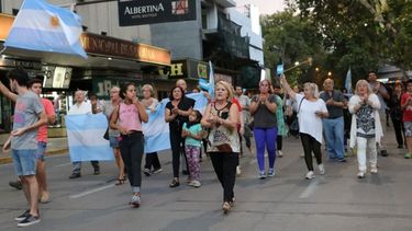 En San Juan también marcharon a favor de Mauricio Macri