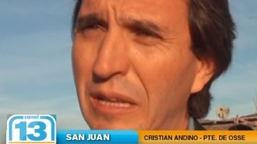 Mirá lo que dijo Andino sobre el agua de Santibañez