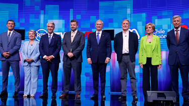 Los ocho candidatos a la presidencia de Chile.