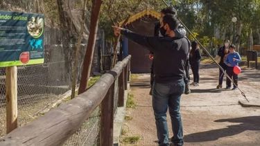 La llamativa maniobra en la entrada al Parque Faunístico