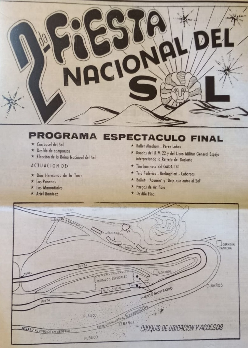 Ya en la segunda edición del evento, la sede central de la Fiesta fue el Autódromo El Zonda, recientemente inaugurado.