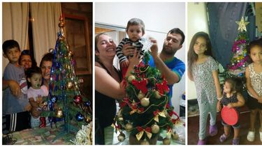 Mirá las fotos que mandaron los sanjuaninos armando el arbolito de Navidad