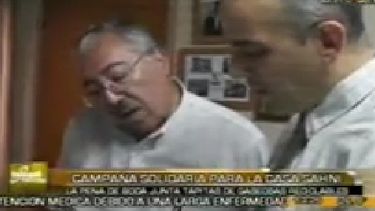 La Peña de Boca, solidaria con la casa Sahni