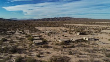 Tucunuco, el pueblo jachallero abandonado, desde la altura.
