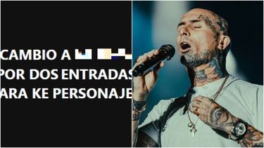 ¿No será mucho? Un sanjuanino cambiaría dos entradas para Ke Personajes por...
