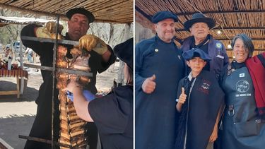 Mauri Barón, el rey del asado hizo pata ancha en Santiago del Estero.