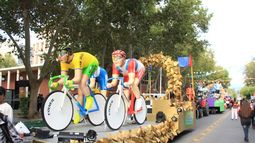 Los carruajes llegan al centro y una multitud se acercó a curiosear