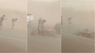 Como en el Sahara, pero en Sarmiento: el impresionante video del Zonda