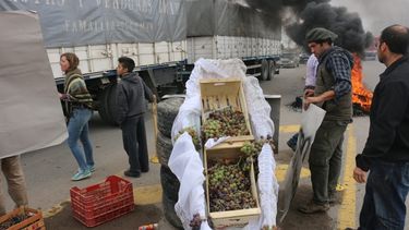 Reclamo de viñateros cortó el acceso a la ruta 40 durante 15 minutos