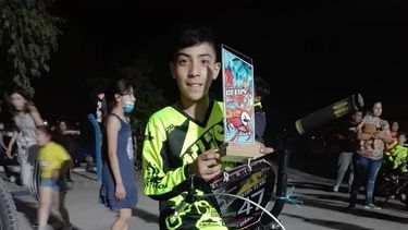 La buena noticia que recibió el sanjuanino al que le robaron la bici BMX para competir
