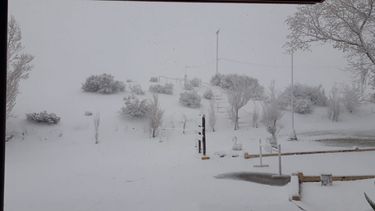 Calingasta blanco de nieve. Cortestía: Radio Manantial