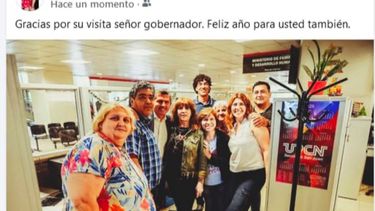 Marcelo Orrego visitó a los trabajadores del Centro Cívico en la previa de Año Nuevo