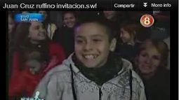 El pequeño Juan Cruz fue invitado a Sin Estribos