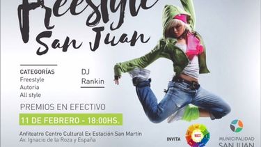 Este sábado, competidores de toda la provincia se prenden al Freestyle