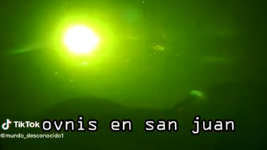 Filman ovnis en el cielo sanjuanino: Es lo más real que vi