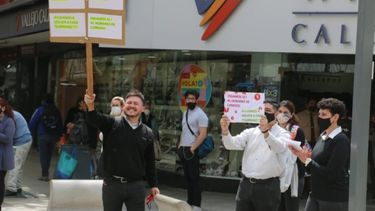 Otra vez los comerciantes sanjuaninos marcharon a favor del horario de corrido