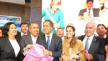 Con Scioli en el stand de San Juan, empezó el FIT Latinoamérica