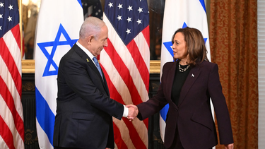 Benjamín Netanyahu y Kamala Harris