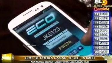 Usuarios del ECo podrán usar el servicio por internet