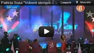 Patricia Sosa nos deleitó con Volveré siempre a San Juan