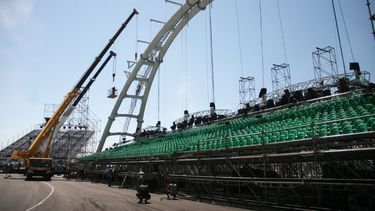 Gioja recorrió las obras del Autódromo Eduardo Copello