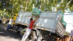 Sólo en un fin de semana sacaron 80 toneladas de basura de las acequias del centro