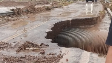La increíble rotura de un puente obligó modificar el ingreso y egreso a San Juan