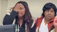 La familia, al momento de ver el video del choque. La familia, al momento de ver el video del choque.