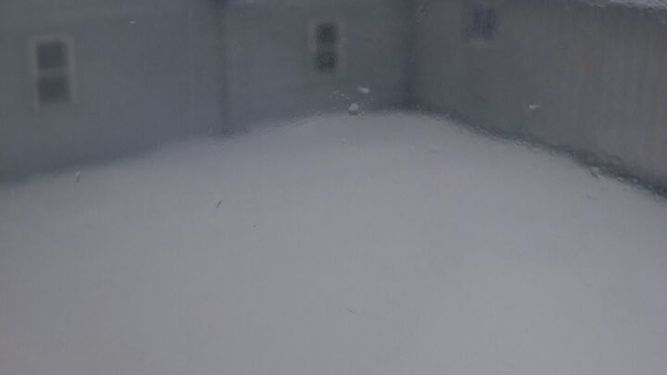 ¿Blanca Navidad? Así nevaba en Veladero este jueves