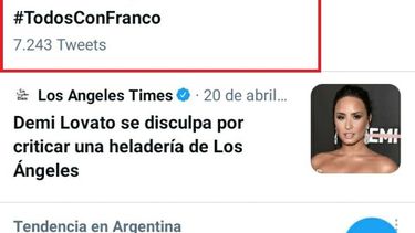 #TodosConFranco: el caso de un sanjuanino que quiere evitar un aborto fue tendencia en Twitter