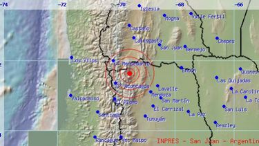 Fuerte temblor en San Juan con epicentro en Mendoza