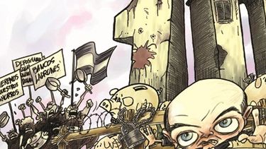 Mirá cómo se hizo la primera ilustración animada para un diario online en San Juan