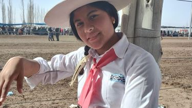 Yuliana Díaz, la joven presidenta de la Agrupación Gaucha Tierra y Tradición del Encón.