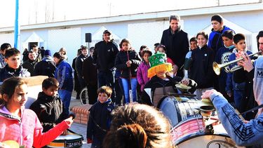 Inauguración con anuncio de $2 millones para desarrollo social en Rawson