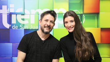 Paulo Carrizo y Cande Buasso compartieron una divertida entrevista en Tiempo de San Juan.