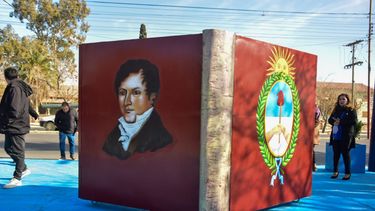 Rawson homenajeó a Manuel Belgrano inaugurando refacciones en el Museo a cielo abierto