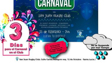 El Fiestón de Carnaval del San Juan Rugby Club