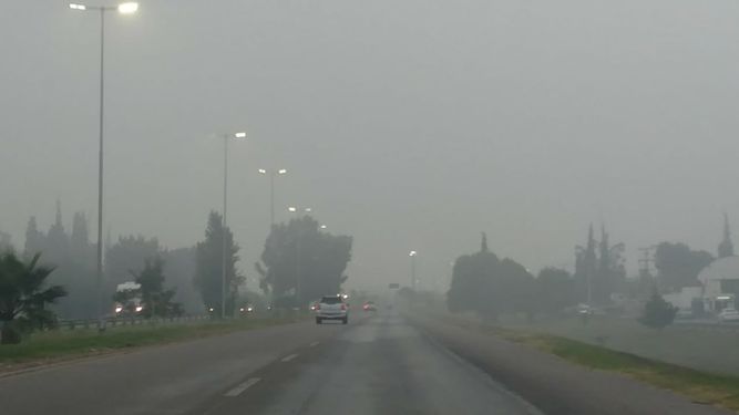 La niebla ganó el paisaje sanjuanino
