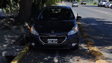 Debe $82 mil de patente y lo escracharon por estacionar en la ciclovía y hablar por teléfono manejando