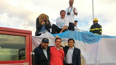 Una multitud recibió a los ex combatientes en el Bicentenario